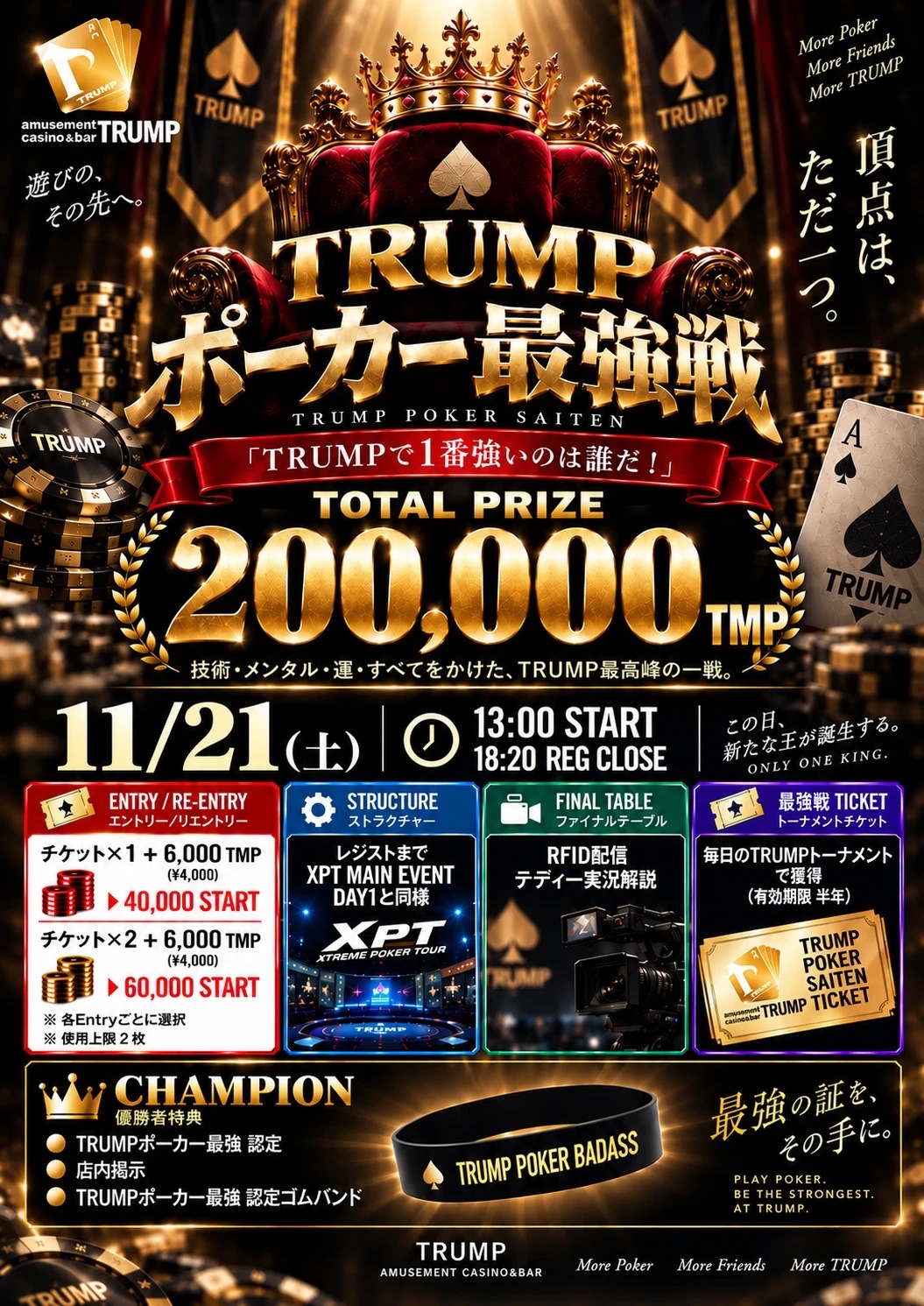 TRUMPポーカー最強戦のキービジュアル