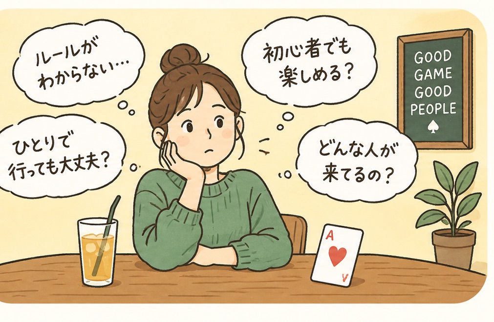 カウンターでドリンクを飲みながら笑顔で過ごすお客さま